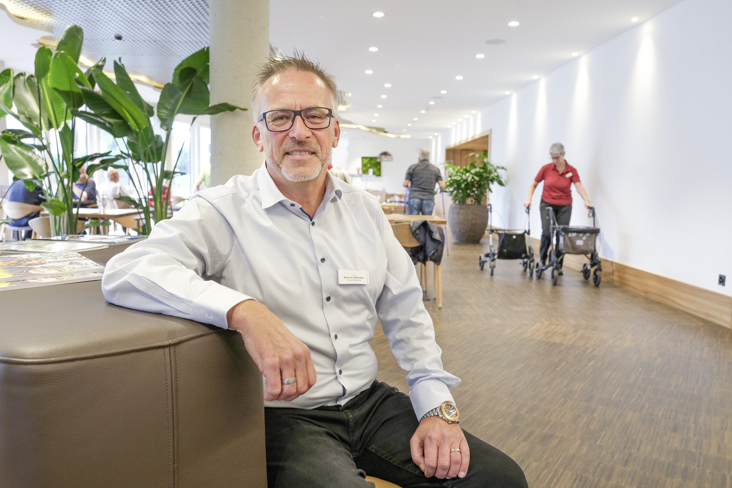 Markus Bittmann, Leiter des «Lebensraums Gartenhof» ist begeistert vom Neubau in Steinach.