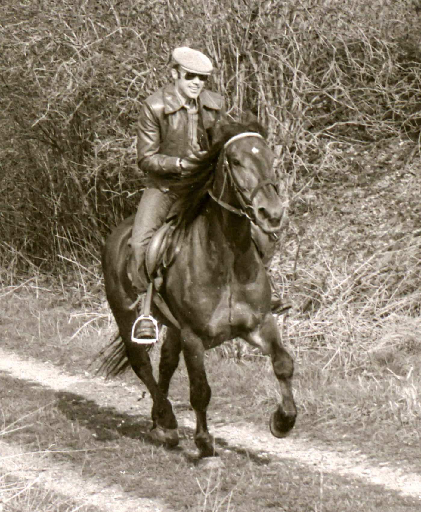 Blick in die Vergangenheit: Heinze zu Pferd. Die Tiere haben es ihm immer schon angetan. Um sie zu fotografieren, ist er durch die ganze Schweiz gereist. Selbst betrieb er überdies in den 90er-Jahren eine Maultierzucht.