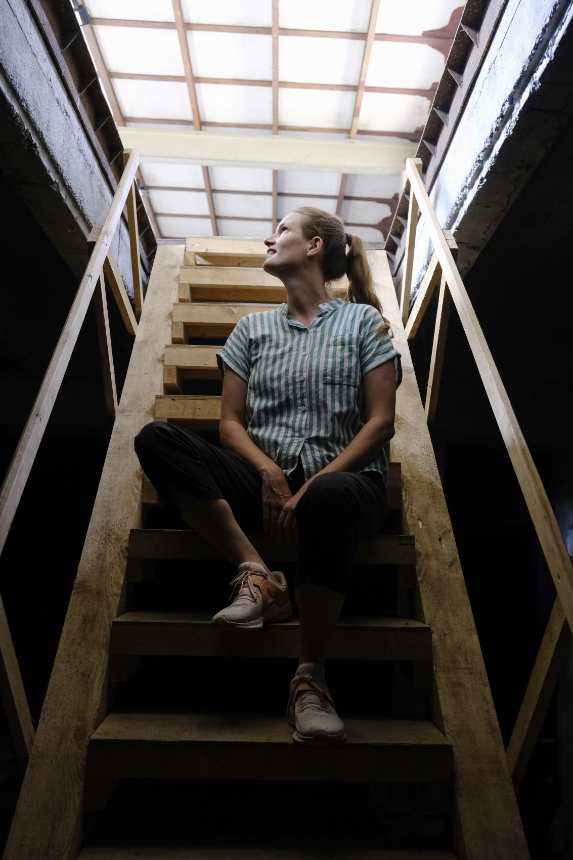 Kuratorin Martina Venanzoni in der Kunsthalle Arbon, in der aktuell die dritte Ausstellung – «Seestück» von Max Leiß – unter ihrer Leitung ausgestellt wird.