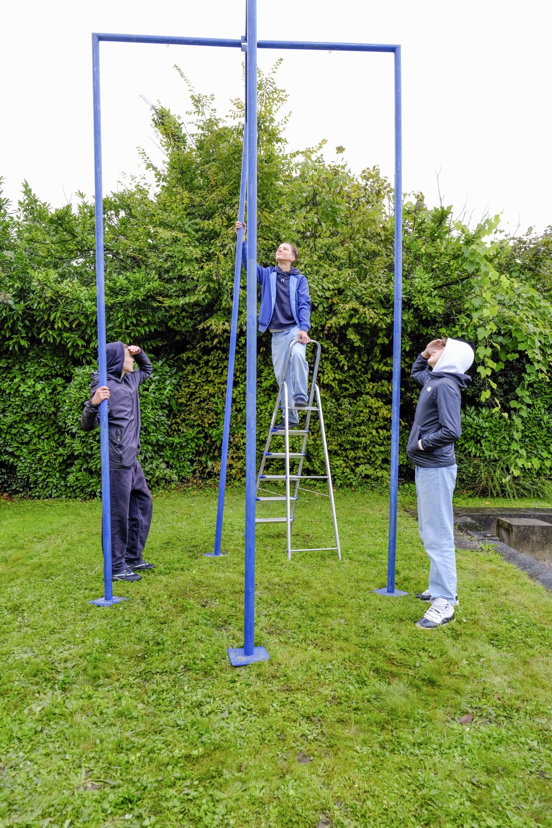 Hoch hinaus für die Trommel.