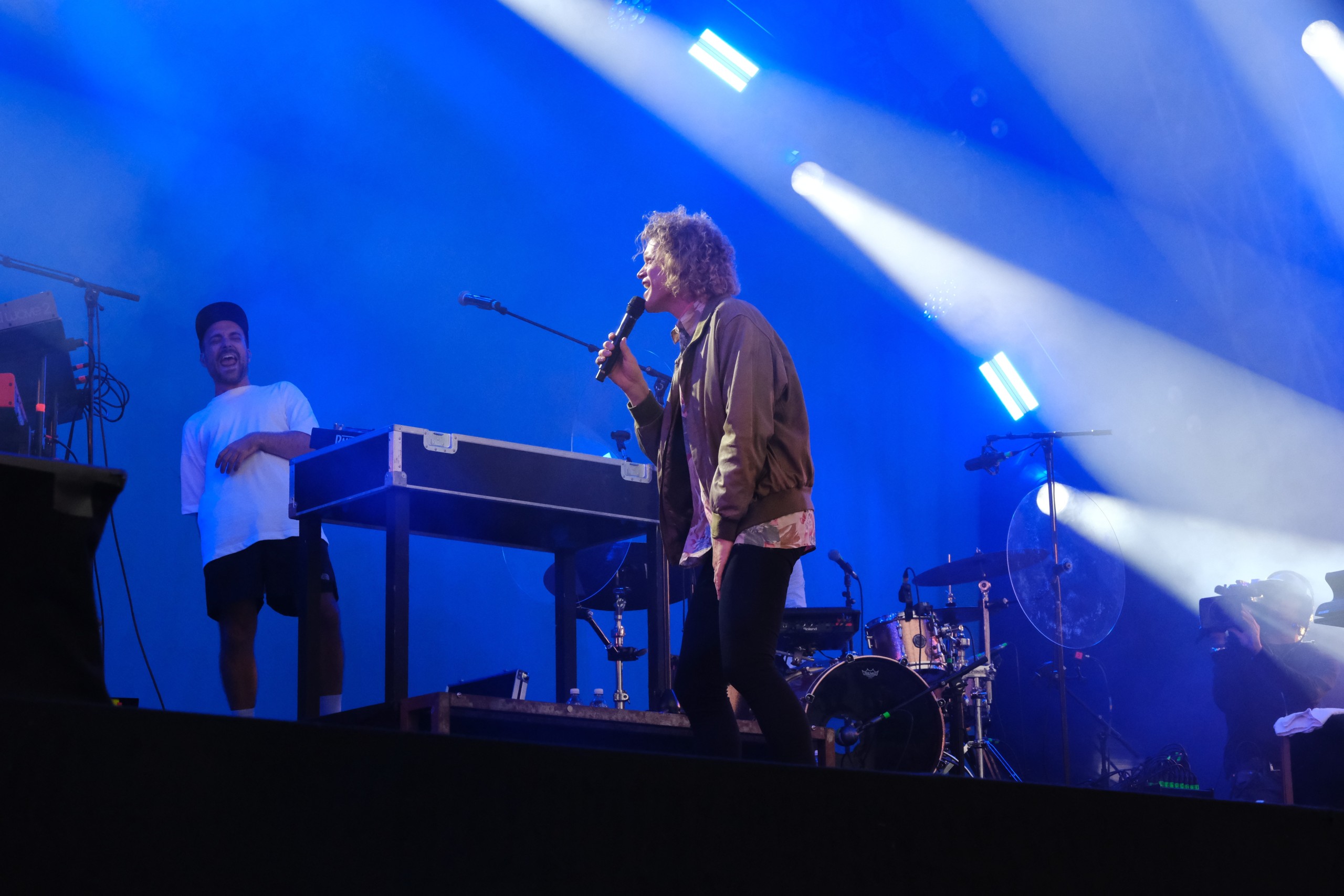 DJ Arts (links) und Dabu Fantastic kehren immer wieder gerne auf die Bühnen Arbons zurück. Hier am SummerDays Festival 2023.