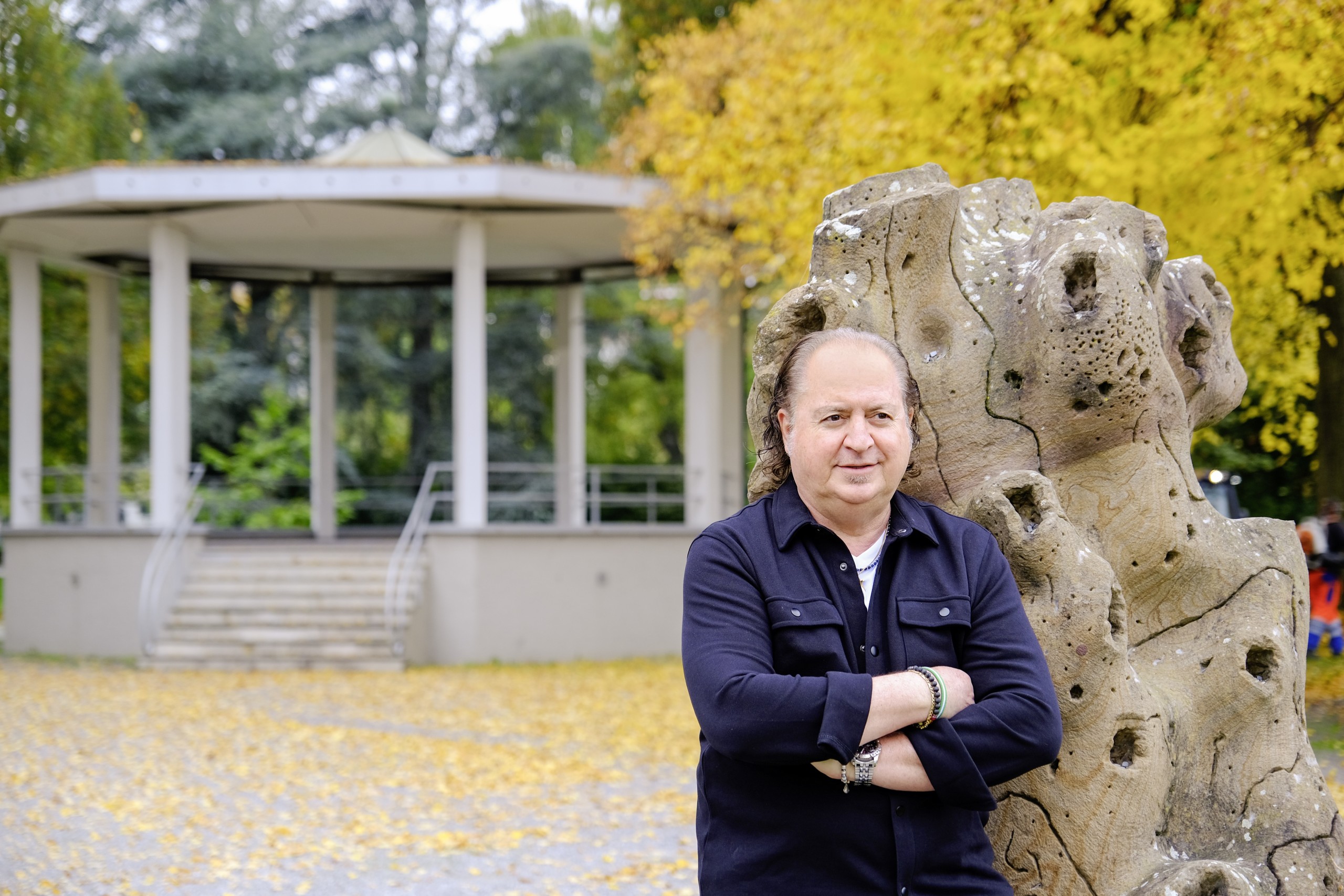 Gerardo Vivas im Jakob-Züllig-Park, benannt nach dem Arboner Unternehmer, der für Vivas immer ein Vorbild war.