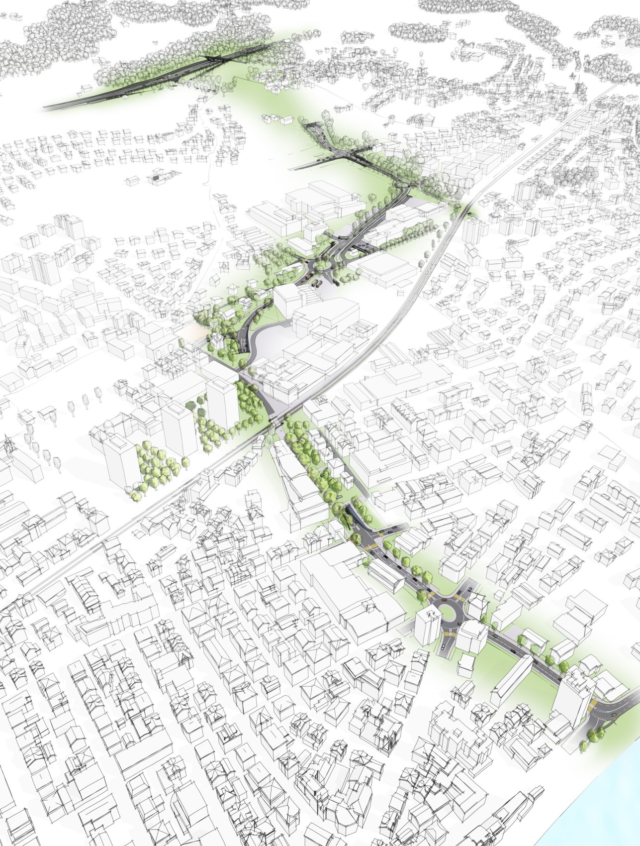 Der geplante Autobahnanschluss führt oberhalb von Goldach und Rorschacherberg durch das Gebiet Witen zur Sulzstrasse. Dort schliesst er an die «Kantonsstrasse zum See» an, die durch einen Tunnel unter der Bahnlinie bis zur Industriestrasse und weiter in die Thurgauerstrasse am See führt.