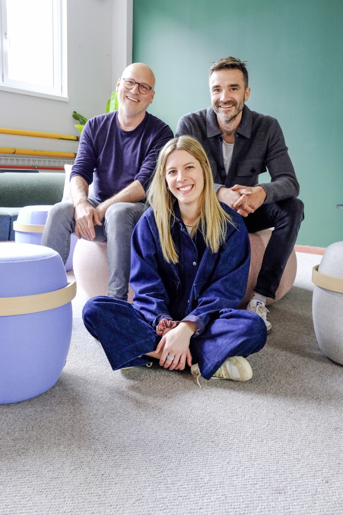 Jan Hasler, Nina Bauer und Samuel Güttinger (v.l.) von «Vitamin 2» werden ab sofort regelmässig im ZIK-Areal anzutreffen sein.