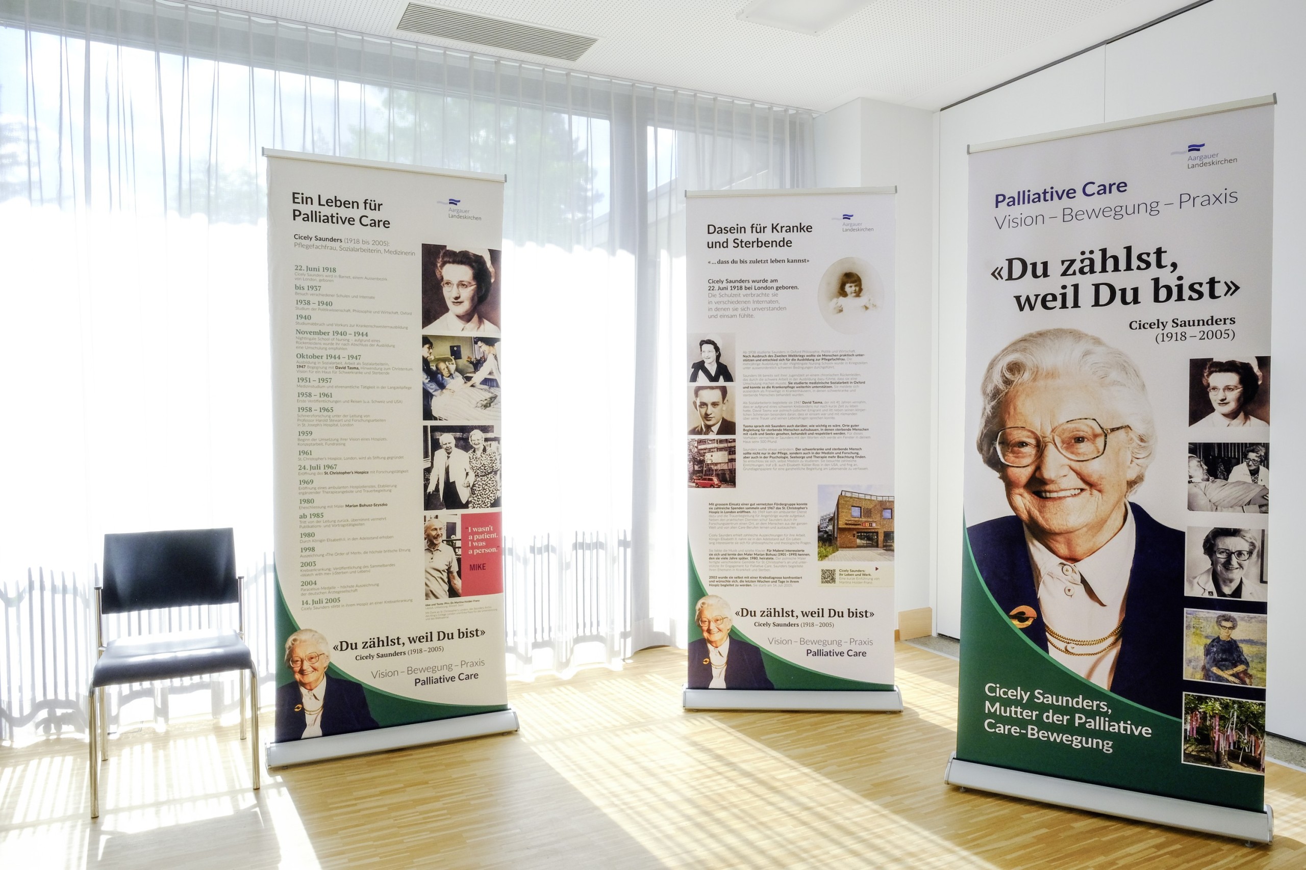 Die Wanderausstellung soll zum Thema Palliative Care sensibilisieren.