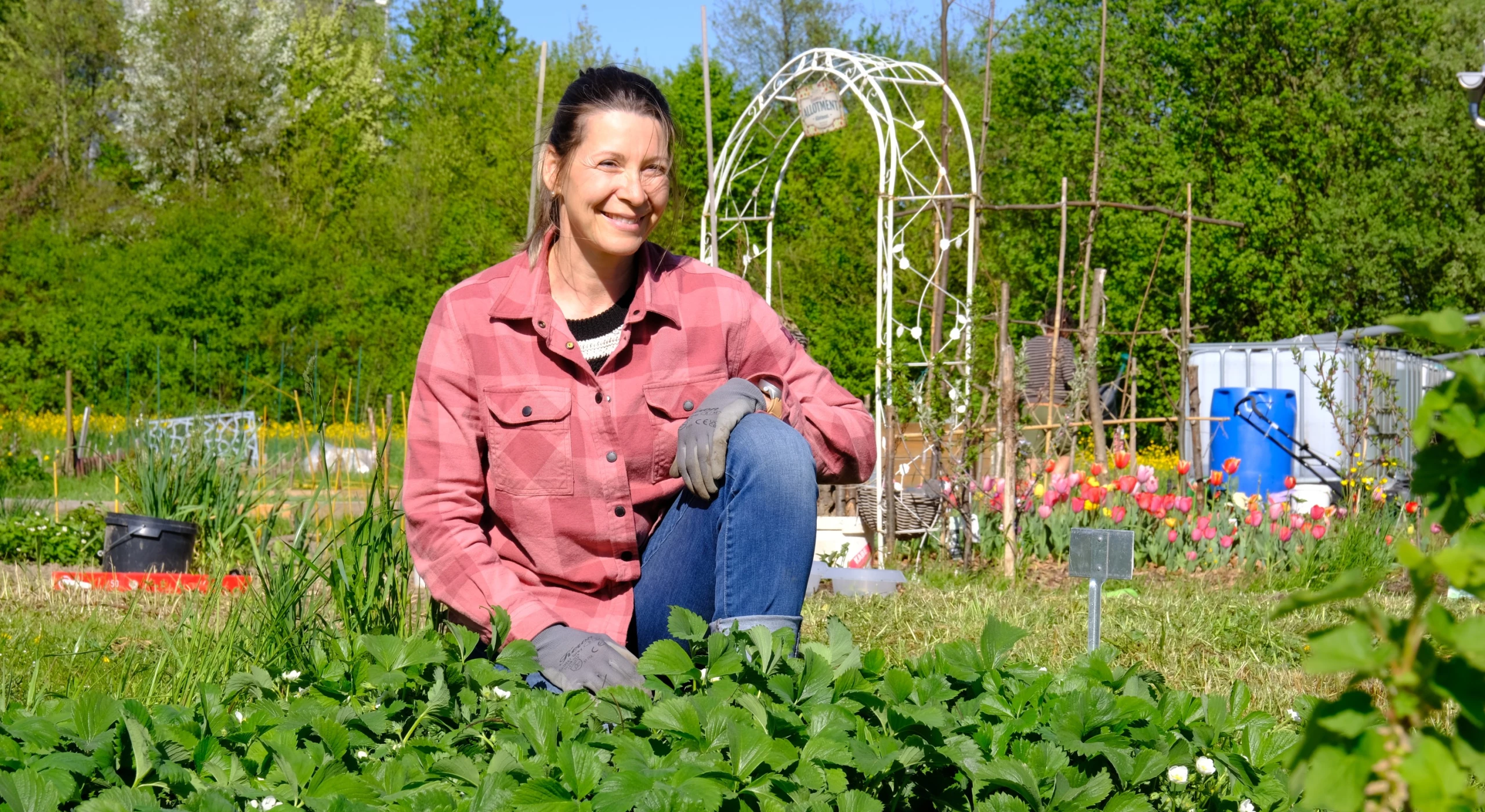 Barbara pflanzt in ihrem Beet am liebsten Beeren an.