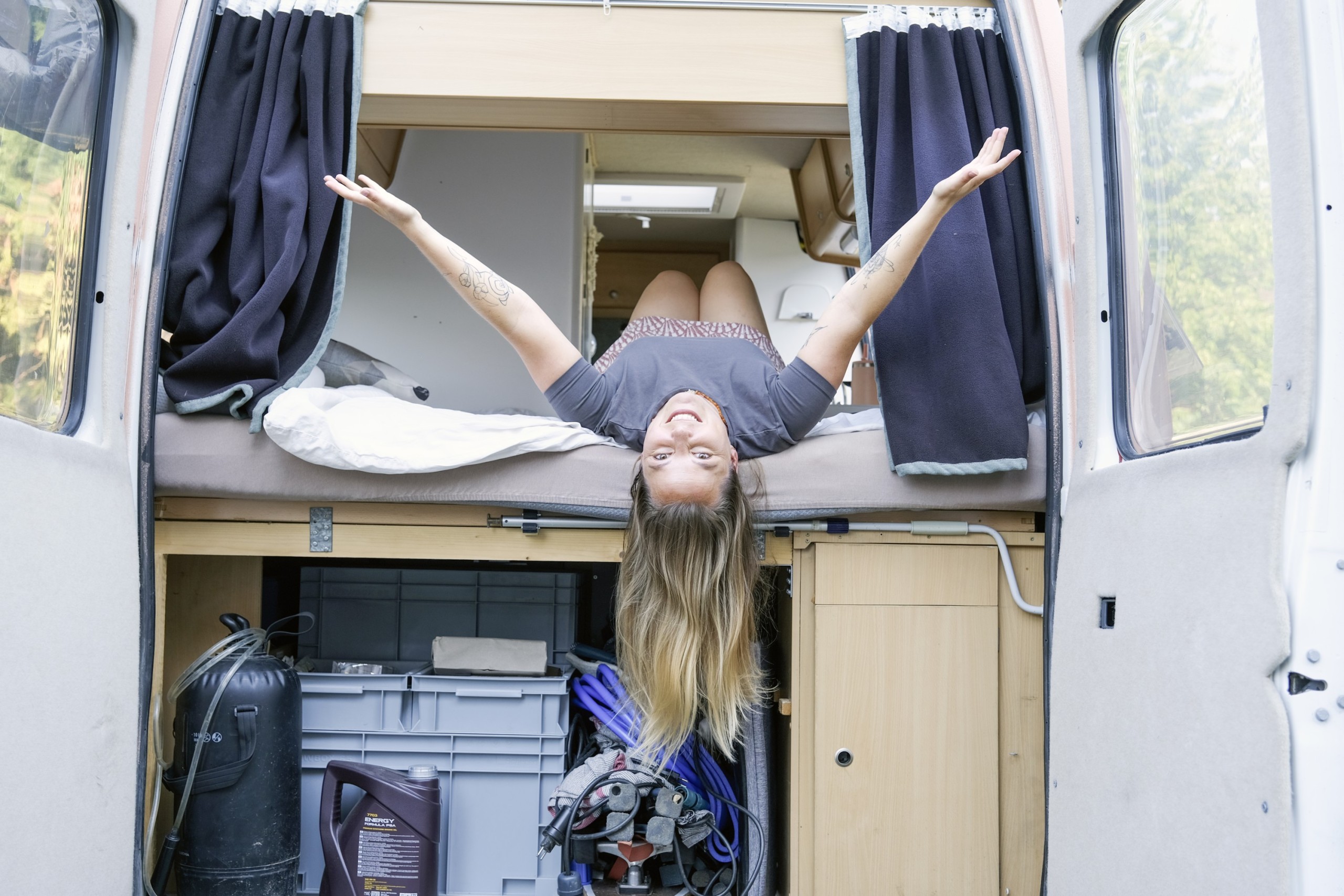 Carola Gerschwiler lebt und arbeitet seit drei Jahren in ihrem Camper.