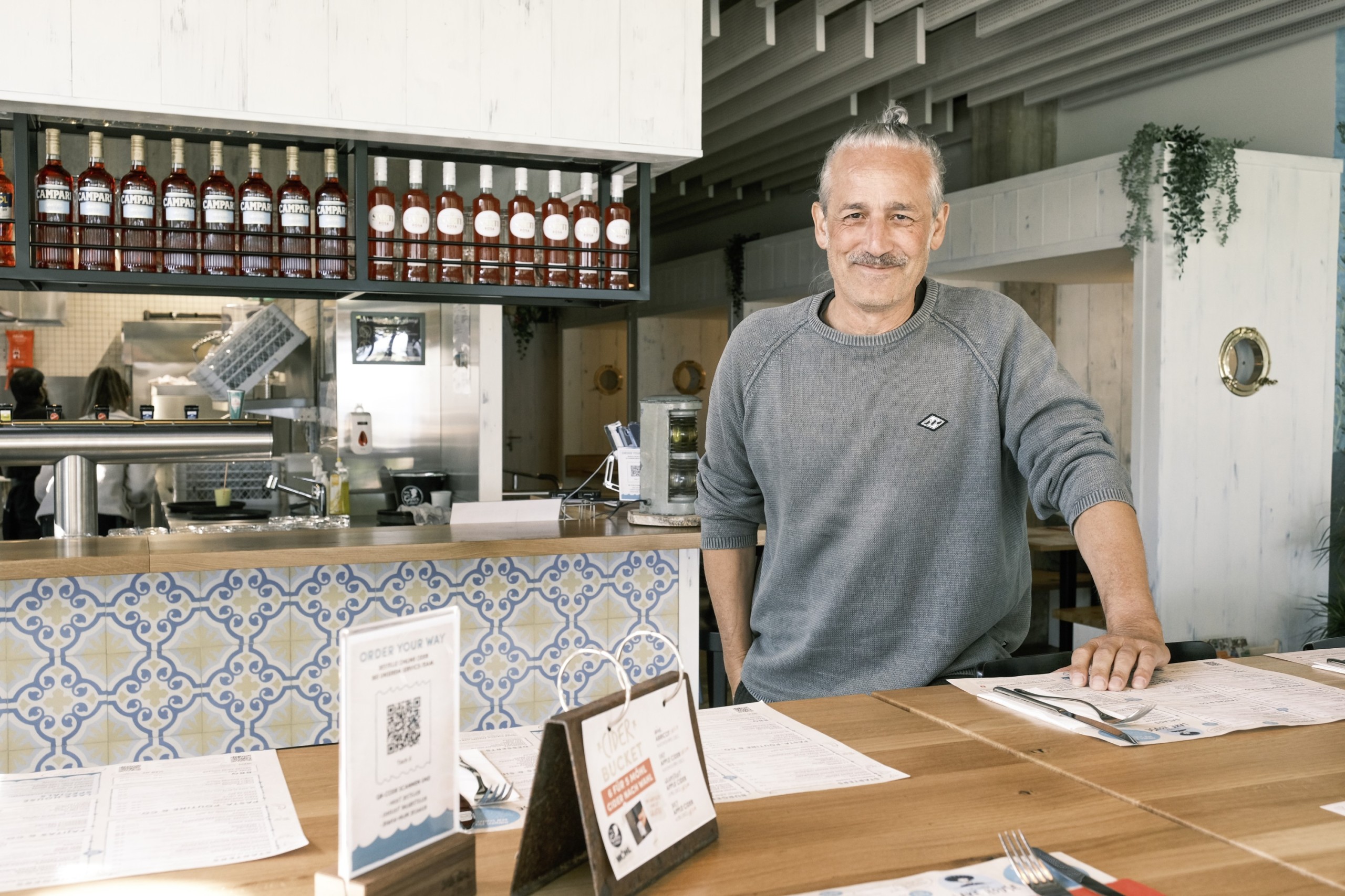 Markus Ritzinger im neue gestalteten Seeparksaal Restaurant.