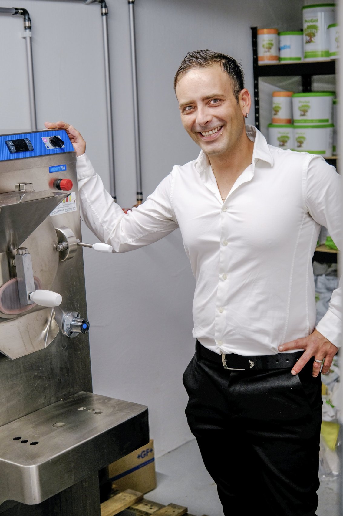 Francesco Artino in der ehemaligen Produktionsküche in Horn, die nun nach Arbon verlegt wurde.